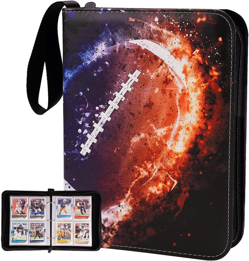 CDROPS Card Binder Compatible with Football Card, Trading Card, for MTG and Other TCG, Fits 400 Cards with 50 Removable Pages, Card Holder Collector for Standard Size Card - Image 1